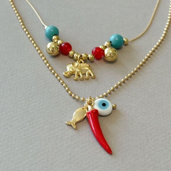 evil eye necklace A676 - Picture 4 of 4